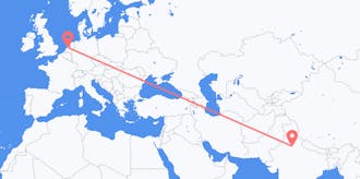 Flyrejser fra Indien til Holland