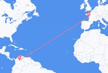Flyrejser fra Bucaramanga, Colombia til La Rochelle, Frankrig