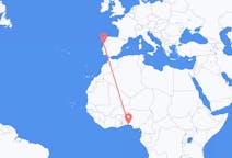 Flyreiser fra Lagos, Nigeria til Porto, Portugal