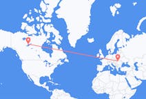 Flyreiser fra Yellowknife, Canada til Satu Mare, Romania