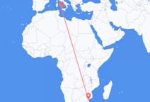 Flyreiser fra Maputo, Mosambik til Trapani, Italia