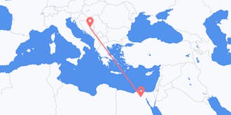 Flyrejser fra Egypten til Bosnien-Hercegovina
