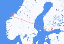 Vols de Kristiansund, Norvège pour Helsinki, Finlande