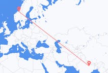 Flights from Varanasi to Trondheim