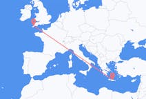 Flights from Heraklion, Greece to Newquay, the United Kingdom