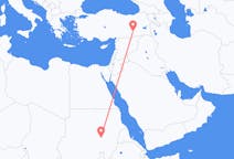 Flyg från Khartoum, Sudan till Diyarbakir, Turkiet