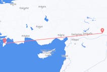 Vols de Mardin, Turquie pour Rhodes, Grèce