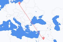 Flyreiser fra Al Jawf Region, Saudi-Arabia til Bydgoszcz, Polen