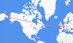 Flyg från Nome, USA till Grenoble, Frankrike