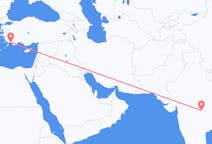 Flüge von Nagpur, Indien nach Dalaman, die Türkei