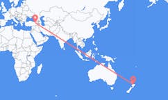 Flyg från Rotorua till Erzurum