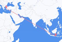 出发地 印度尼西亚普拉亚 (龙目岛)目的地 土耳其伊兹密尔的航班