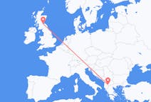 Flights from Ohrid, Republic of North Macedonia to Edinburgh, the United Kingdom