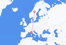 Flights from Sveg, Sweden to Olbia, Italy