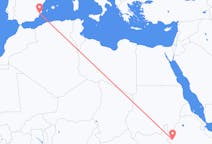 Flights from Gambela, Ethiopia to Alicante, Spain