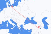 Flights from Hakkâri, Turkey to Szczecin, Poland
