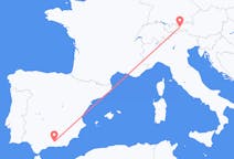 オーストリアのインスブルックから、スペインのグラナダまでのフライト