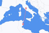 Loty z Sfax, Tunezja z Rzym, Włochy