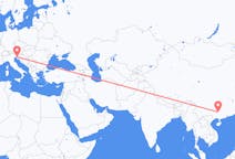 中国出发地 柳州市飞往中国目的地 的里雅斯特的航班