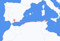 Flyreiser fra Tunis, til Malaga