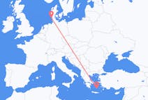 Lennot Santorinista, Kreikka Westerlandiin, Saksa