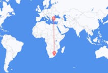 Flyg från Mthatha, Sydafrika till Rhodes, England, Grekland