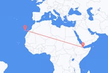 Flyg från Balbala, Djibouti till Teneriffa, Spanien