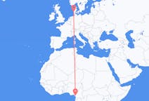 Flyreiser fra Douala, Kamerun til Esbjerg, Danmark
