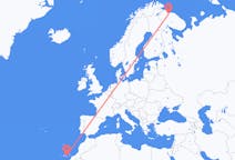 Flyg från Murmansk till Las Palmas