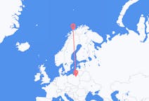 Flights from Szymany, Szczytno County, Poland to Tromsø, Norway
