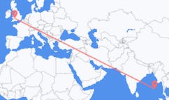 出发地 印度出发地 布萊爾港前往威尔士的加迪夫的航班