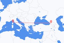 Flyreiser fra Kutaisi, Georgia til Bastia, Frankrike