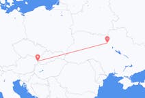 Vluchten van Bratislava, Slowakije naar Kiev, Oekraïne