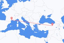 Flyg från Erzincan till Montpellier