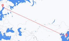Flights from Ulsan, South Korea to Luleå, Sweden