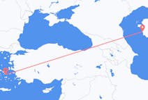 Flyreiser fra Aktau, Kasakhstan til Mykonos, Hellas