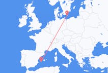Flights from Bornholm, Denmark to Ibiza, Spain