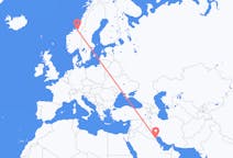 Flyrejser fra Kuwait City, Kuwait til Trondheim, Norge
