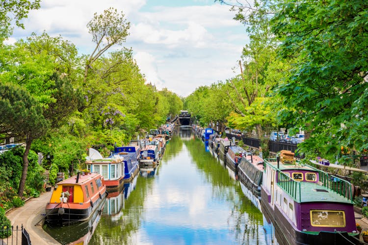 Photo of regent's canal, Little Venice in London, UK.