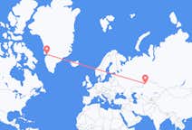 Vluchten van Qostanay, Kazachstan naar Ilulissat, Groenland