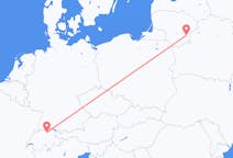 出发地 立陶宛维尔纽斯目的地 瑞士Zurich的航班