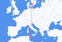 Loty z Sfax, Tunezja do Malmö, Szwecja