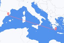 Flyg från Kythera, Grekland till Barcelona, Spanien