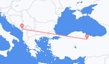 Vluchten van Podgorica, Montenegro naar Tokat, Turkije