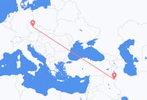 Flyg från Sulaymaniyya, Irak till Prag, Tjeckien