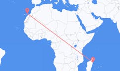 Flyreiser fra Île Sainte-Marie, til Lanzarote
