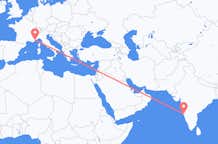 Flyrejser fra Goa til Nice