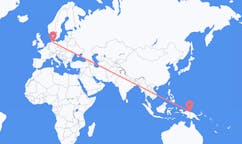 Flyrejser fra Jayapura, Indonesien til Hamborg, Tyskland