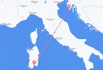 Flyreiser fra Pula, Kroatia til Cagliari, Italia