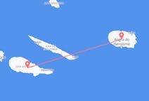 Vols depuis la ville de Terceira vers la ville de île de Pico